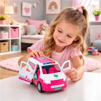Karetka pogotowia ambulans mobilny szpital lalka akcesoria-1378635