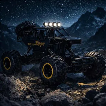Samochód zdalnie sterowany na pilota RC Rock Crawler 1:12 4WD METAL czarny-1378978