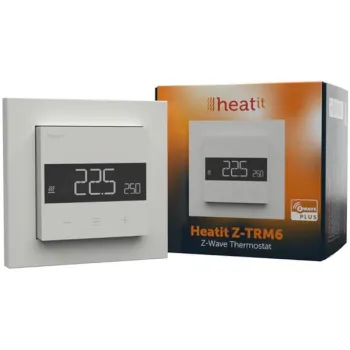 Termostat Heatit Z-TRM6 White RAL 9003 Z-Wave Thermostat 3600W 16A 868,4 Mhz