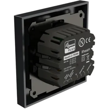 Termostat Heatit Z-TRM6 Black Matt Z-Wave Thermostat 3600W 16A 868,4 Mhz-1377922