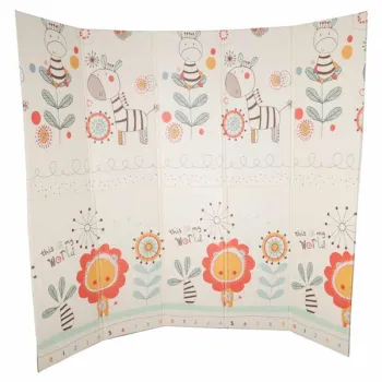 Mata edukacyjna piankowa dwustronna składana 180x200cm zwierzęta wzór-1378429