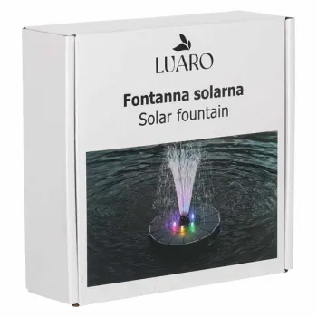 Fontanna solarna LUARO do oczka wodnego ogrodowa pompa pływająca LED RGB 16cm-1378514