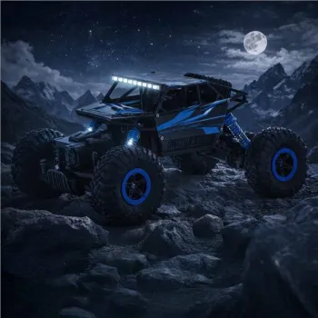 Samochód zdalnie sterowany na pilota RC Rock Crawler HB 2,4GHz 1:18 niebieski-1379033