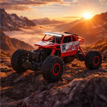 Samochód zdalnie sterowany na pilota RC Rock Crawler HB 2,4GHz 1:18 czerwony-1379030
