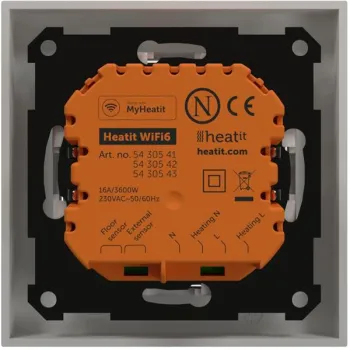 Termostat Heatit WiFi6 White RAL 9003 Wi-Fi Thermostat 3600W 16A-1377890
