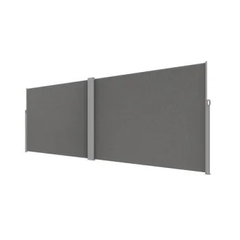 Markiza narożna boczna tarasowa LUARO parawan zwijany 180 x 620 cm szary-1378587