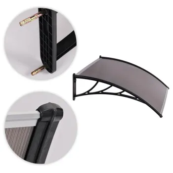 Daszek nad drzwi 150x100 cm zadaszenie osłona poliwęglan MultiGarden-1379957