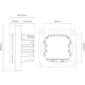 Termostat Heatit Z-TRM6 White RAL 9003 Z-Wave Thermostat 3600W 16A 868,4 Mhz-1377906