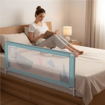 Barierka ochronna na łóżko 200 cm osłona zabezpieczenie dla dzieci ECOTOYS-1379982