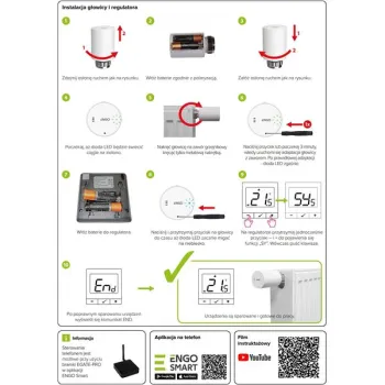 ENGO Controls Inteligentny zestaw ogrzewania (E25-BATB-4 + ETRV-M30)-1373342