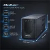 Qoltec Zasilacz awaryjny UPS Line Interactive | Monolith | 1200VA | 720W-1381127