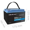 Qoltec Akumulator LiFePO4 Litowo-Żelazowo-Fosforanowy | 12.8V | 30Ah | 384Wh | BMS-1381162