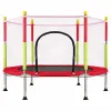 Trampolina do domu ogrodu dla dzieci siatka piłki 140cm 55inch czerwona