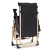 Leżak ogrodowy plażowy z poduszką zagłówkiem regulacja czarny złota rama MultiGarden-1380175