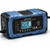 Qoltec Inteligentna mikroprocesorowa ładowarka 12V 12A | Prostownik z funkcją naprawy | AGM GEL LiFePO4 | 9- stopniowe