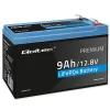 Qoltec Akumulator LiFePO4 Litowo-Żelazowo-Fosforanowy | 12.8V | 9Ah | 115.2Wh | BMS