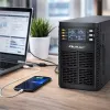 Qoltec Zasilacz awaryjny UPS | 1kVA | 1000W | Power Factor 1.0 | LCD | EPO | USB | On-line-1381198
