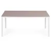 Stół ogrodowy 6-osobowy 156x78 cm polywood meble na taras beżowe białe MultiGarden-1380113