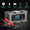 Qoltec Inteligentna mikroprocesorowa ładowarka 12V 10A | Prostownik z funkcją naprawy do akumulatora AGM GEL LiFePO4 |