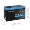 Qoltec Akumulator LiFePO4 Litowo-Żelazowo-Fosforanowy | 12.8V | 9Ah | 115.2Wh | BMS -1381139