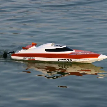 Łódź zdalnie sterowana na pilota RC FT009 pomarańczowa-1384583