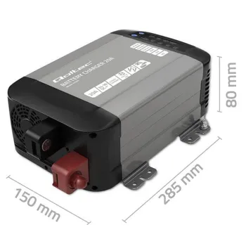 Qoltec Inteligentna ładowarka Monolith do akumulatorów LiFePO4 AGM GEL SLA | 20A | 24V-1381245