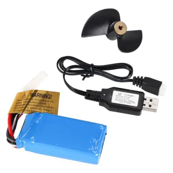 Łódź zdalnie sterowana na pilota RC FT009 pomarańczowa-1384581