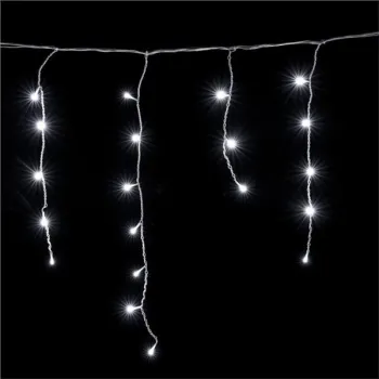 Sople zewnętrzne dekoracyjne lampki światełka 500 LED 19m kurtyna