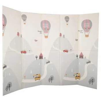 Mata edukacyjna piankowa dwustronna składana 150x200cm balony ulica-1384613