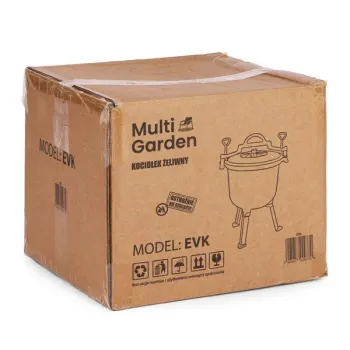 Kociołek żeliwny emaliowany 10L stojący garnek myśliwski ognisko grill MultiGarden-1380156