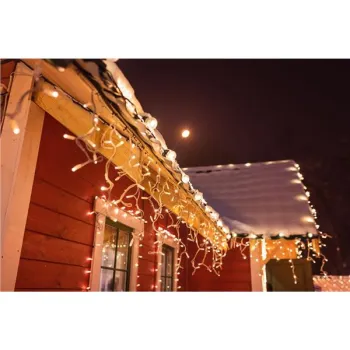 Sople zewnętrzne dekoracyjne lampki światełka 500 LED 19m kurtyna-1384793