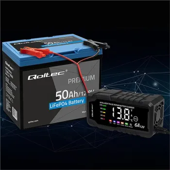 Qoltec Akumulator LiFePO4 Litowo-Żelazowo-Fosforanowy | 12.8V | 50Ah | 640Wh| BMS-1381168