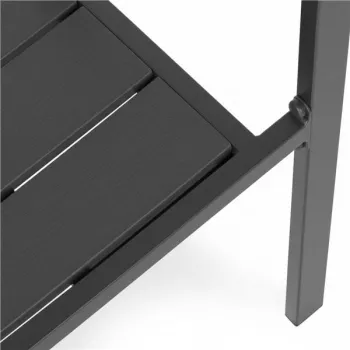 Zestaw 2 krzeseł ogrodowych na taras balkon stal HDPE szare MultiGarden-1380105