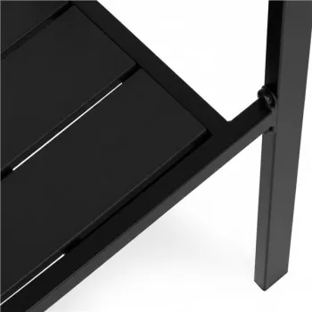 Zestaw 2 krzeseł ogrodowych na taras balkon stal HDPE czarne MultiGarden-1380037