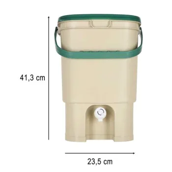 Kompostownik domowy LUARO pojemnik na kompost odpady kuchenne 15l-1384536