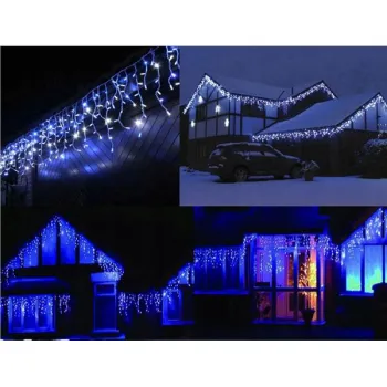 Sople zewnętrzne dekoracyjne lampki światełka 500 LED 19m kurtyna-1384798