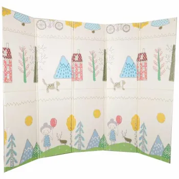 Mata edukacyjna piankowa dwustronna składana 150x200cm drzewa misie-1384621