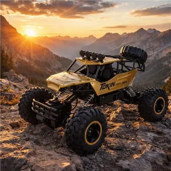 Samochód zdalnie sterowany na pilota RC Rock Crawler 1:12 4WD METAL złoty-1384731