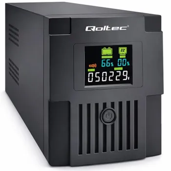 Qoltec Zasilacz awaryjny UPS Line Interactive | Monolith | 2000VA | 1200W | LCD | USB | RJ45