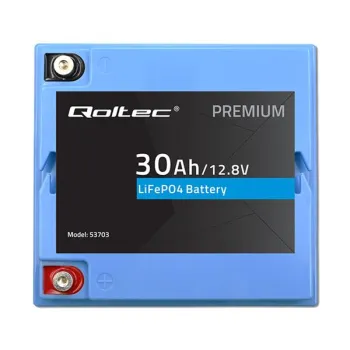 Qoltec Akumulator LiFePO4 Litowo-Żelazowo-Fosforanowy | 12.8V | 30Ah | 384Wh | BMS-1381163