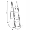 Drabinka do basenu 91-107 cm antypoślizgowe stopnie INTEX 28075-1409107