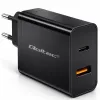 Qoltec Ładowarka Super Quick PD |1xUSB-C | 1xUSB | 65W | 5-20V | 1.5-3.25A | Laptop | Smartfon |  Czarna