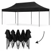 Pawilon ogrodowy eventowy automatyczny samorozkładalny namiot 3x6 m czarny MultiGarden-1408796