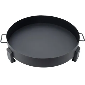 Duże solidne palenisko ogrodowe żeliwne 60 cm z uchwytami idealne do ogniska-1408759