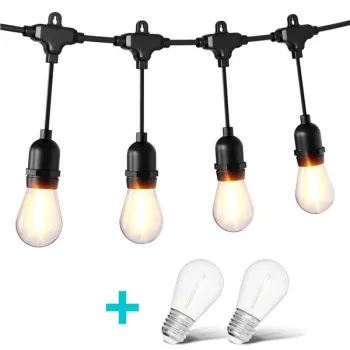 Girlanda ogrodowa świetlna łańcuch 20x LED 20m lampki ogrodowe 9W-1408767