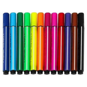 Zabawka interaktywna robot nauka rysowania fiszki kolorowe mazaki różowy-1408475