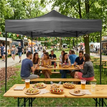 Dach poszycie 3x3 m do namiotu pawilonu ogrodowego 420D PVC szary MultiGarden-1409087