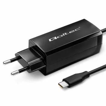 Qoltec Ładowarka sieciowa 90W GaN Super Fast | 5-20V | 3-4.5A | USB-C 3.1 | Laptop |  Smartfon | Tablet