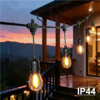 Girlanda ogrodowa świetlna łańcuch 20x LED 20m lampki ogrodowe 9W-1408771