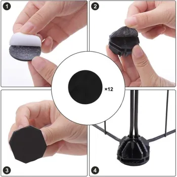 Kojec modułowy zagroda dla małych zwierząt gryzoni chomika świnki morskiej 2 poziomy czarny-1408688